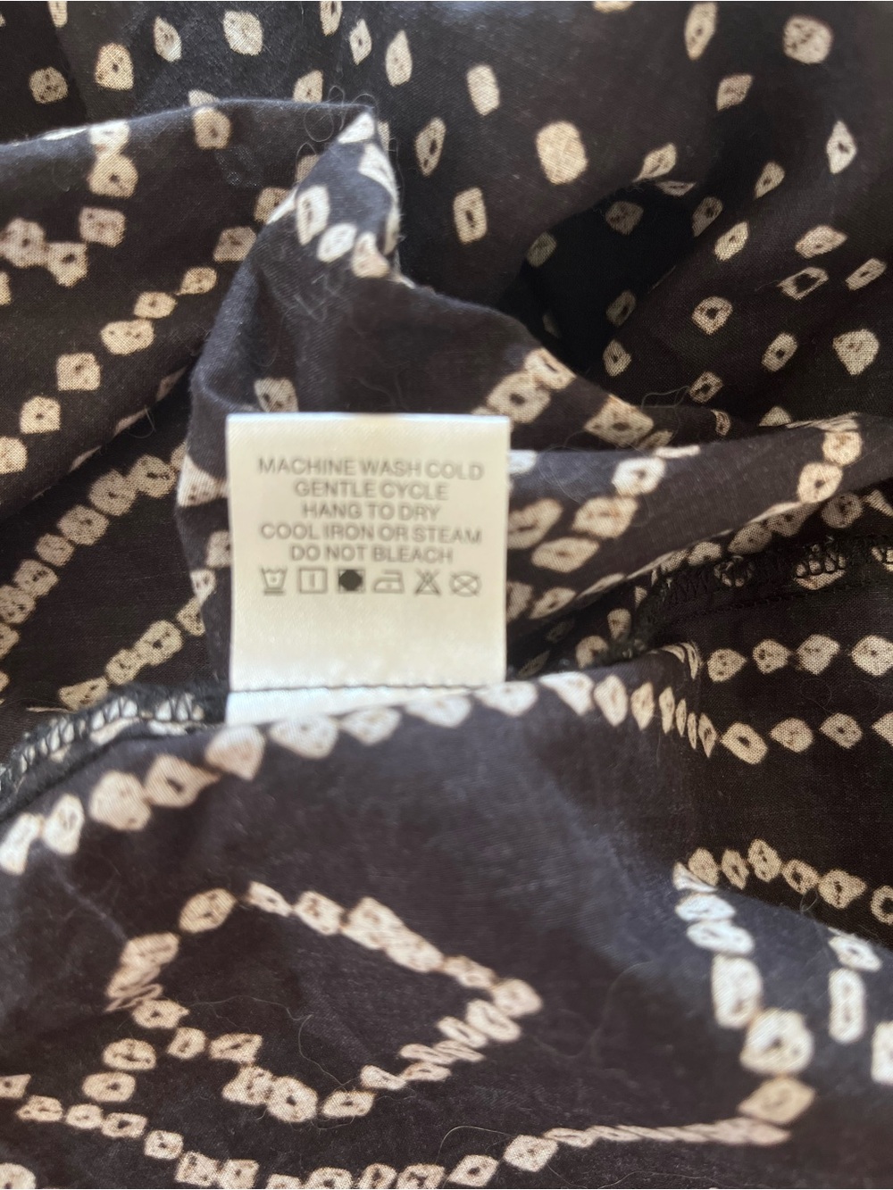 XiRENA Black Cotton Maggie Halter Maxi Dress Bandhani Print S - Picture 9 of 9